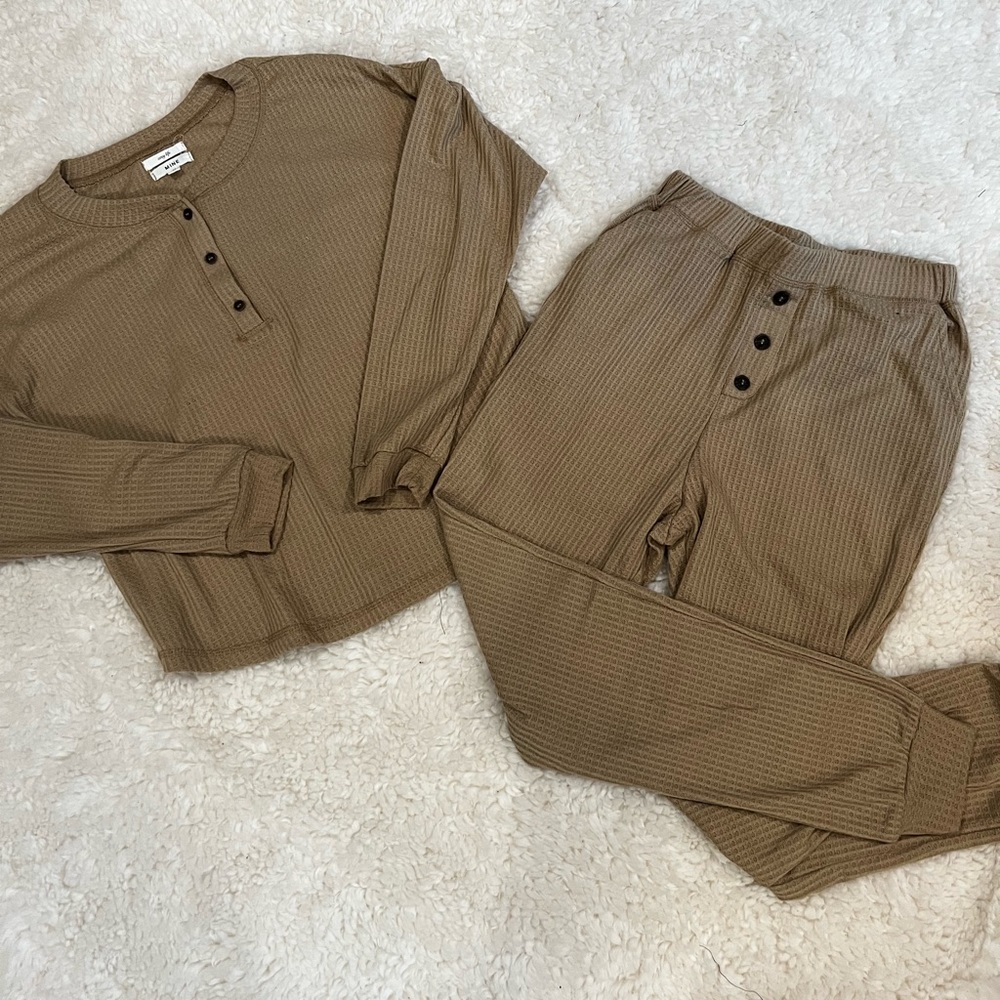 Waffle Knit Combo Set
